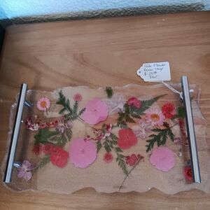 Resin serving tray
